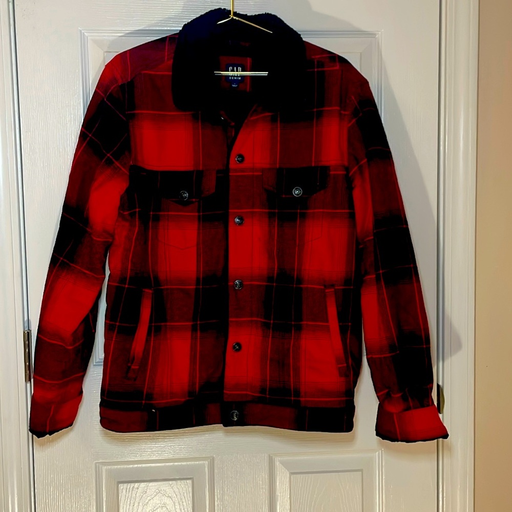 GAP Factory Men’s Buffalo Plaid Sterling Jacket Sz Medium